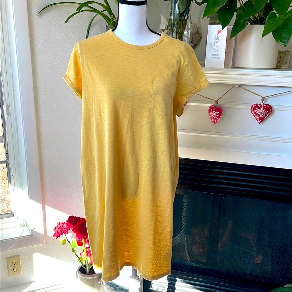 GAP Light Yellow Tee Dress